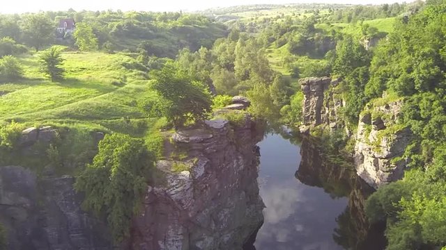 Picturesque canyon. Buky. Ukraine