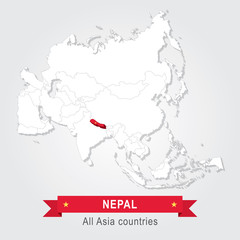 Nepal. All the countries of Asia.