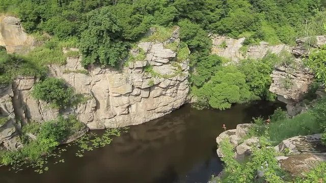 Picturesque canyon. Buky. Ukraine