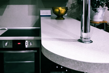 The table in the kitchen