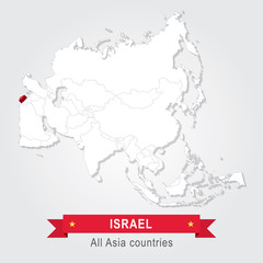 Israel. All the countries of Asia.