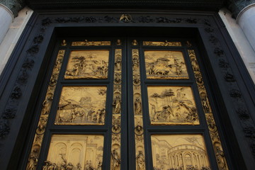 ghiberti doors detail, florence, italy