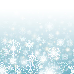 Christmas snowflakes background