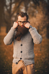 Young stylish sexy handsome model man