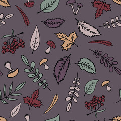 Seamless autumn pattern