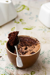  mug cake prepared in microwave