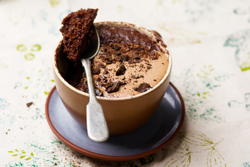  mug cake prepared in microwave