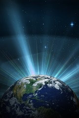 Composite image of earth