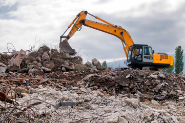 Demolition of buildings in urban