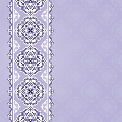 Seamless  border in Eastern style.