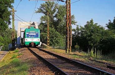 Naklejka premium Hungarian suburban railway