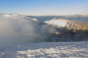 Fototapeta na wymiar Mountains in winter, Tatras