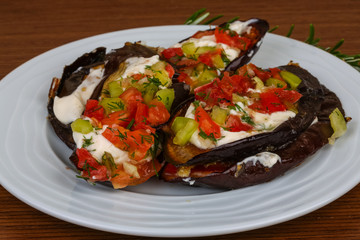 Grilled eggplant