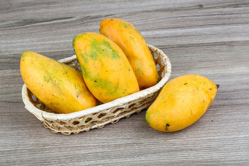 Ripe yellow mango