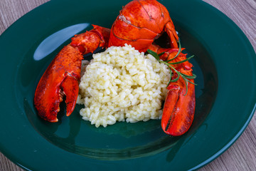 Risotto with lobster
