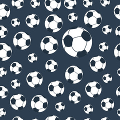 Seamless football pattern. Vector illustration