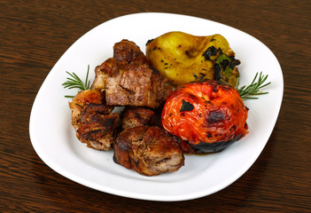 Grilled pork meat - shaslik
