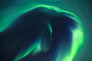 Northern lights (Aurora borealis) in the sky