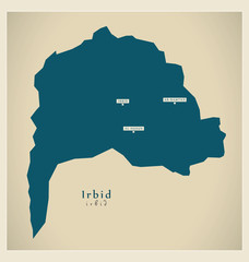 Modern Map - Irbid JO