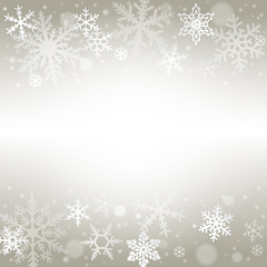 Abstract christmas background with snowflakes