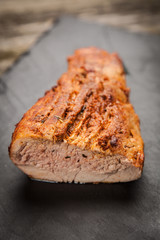 Delicious baked pork