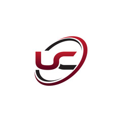 Modern Initial Logo Circle UC