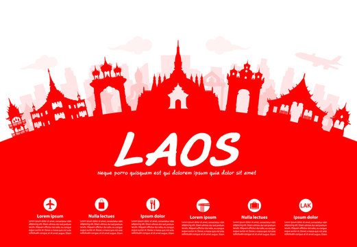 laos Travel Landmarks.