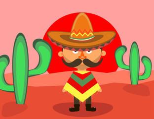  Mexican in a sombrero