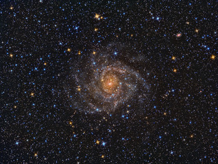 iIC342 Spiral Galaxy maged with a telescope and a scientific CCD camera