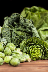Assortment of green vegetables