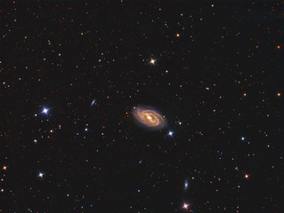 M109 Galaxy imaged with a telescope and a scientific CCD camera