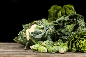 Assortment of green vegetables