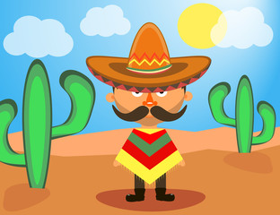  Mexican in a sombrero