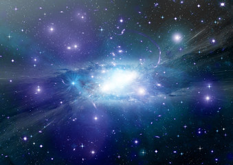 Fototapeta premium galaxy in a free space