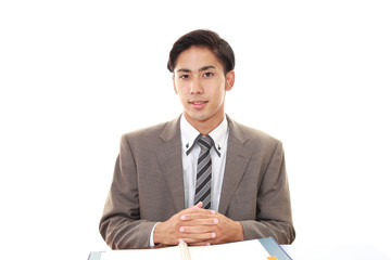 笑顔のビジネスマン