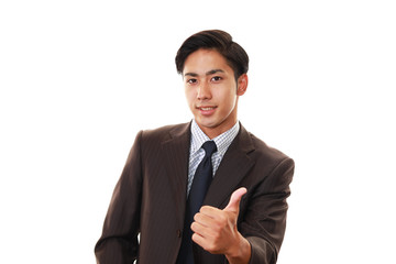 笑顔のビジネスマン
