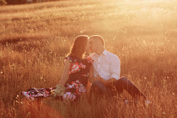 young couple outdoor