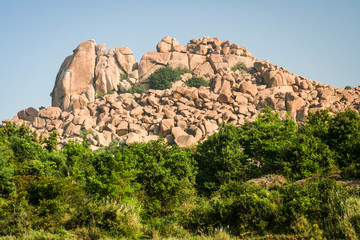 Fototapeta premium Big boulders landscape in hampi