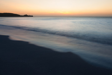 Obraz premium Minimalistic seascape at twilight