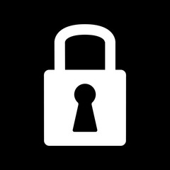 The lock icon. Lock symbol. Flat