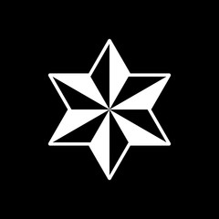The star icon. Star symbol. Flat