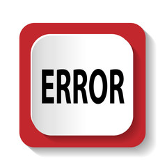 Vector icon with the word ERROR