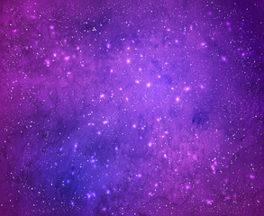 Fototapeta na wymiar Violet background with light sparkles.
