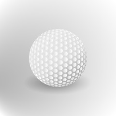 Realistic golf ball Vector illustration.