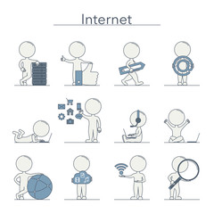 Outline People - Internet