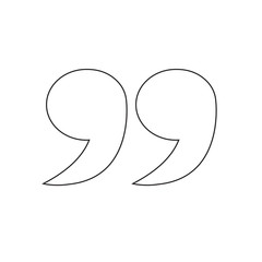 Blockquote sign icon Illustration