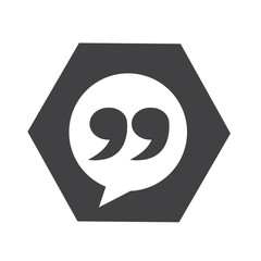 Blockquote sign icon Illustration