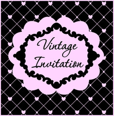 Vintage vector invitation