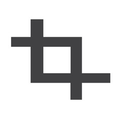 Fototapeta premium Crop icon sign Illustration