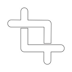 Obraz premium Crop icon sign Illustration
